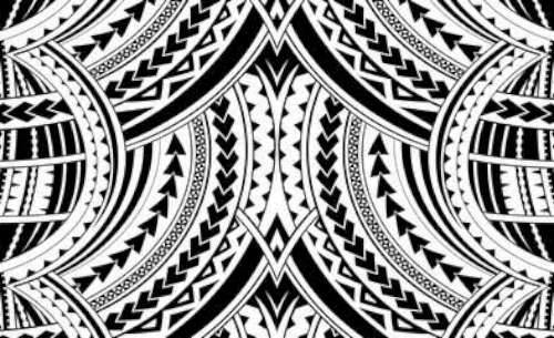Printed Wafer Paper - Tribal Design - Click Image to Close